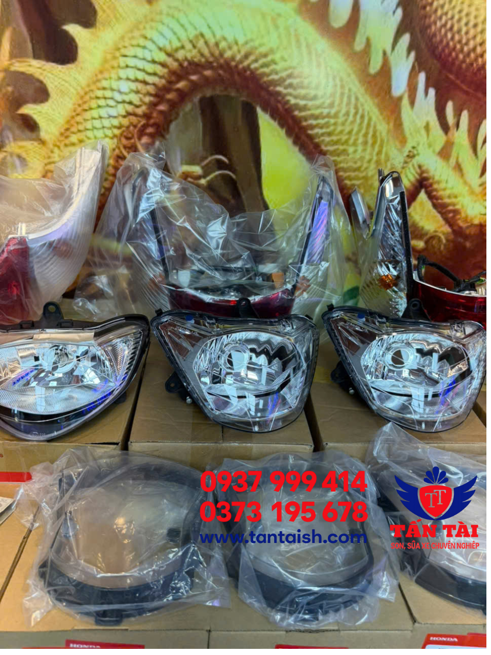 Bộ đèn zin mới 100% Sh ý các đời 2006 -2008, 2009-2012 giá tốt, có bán lẻ đế đèn, chụp đèn, mê ca đèn