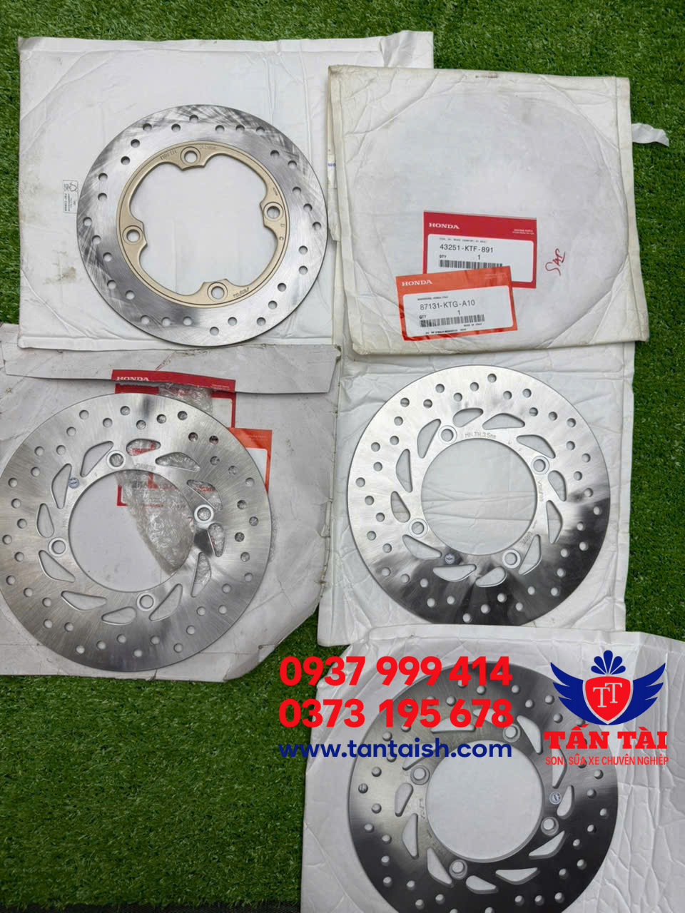 Đĩa thắng trước + sau SH Ý zin mới giá tốt. Mua hàng qua mạng uy tín, tiện lợ