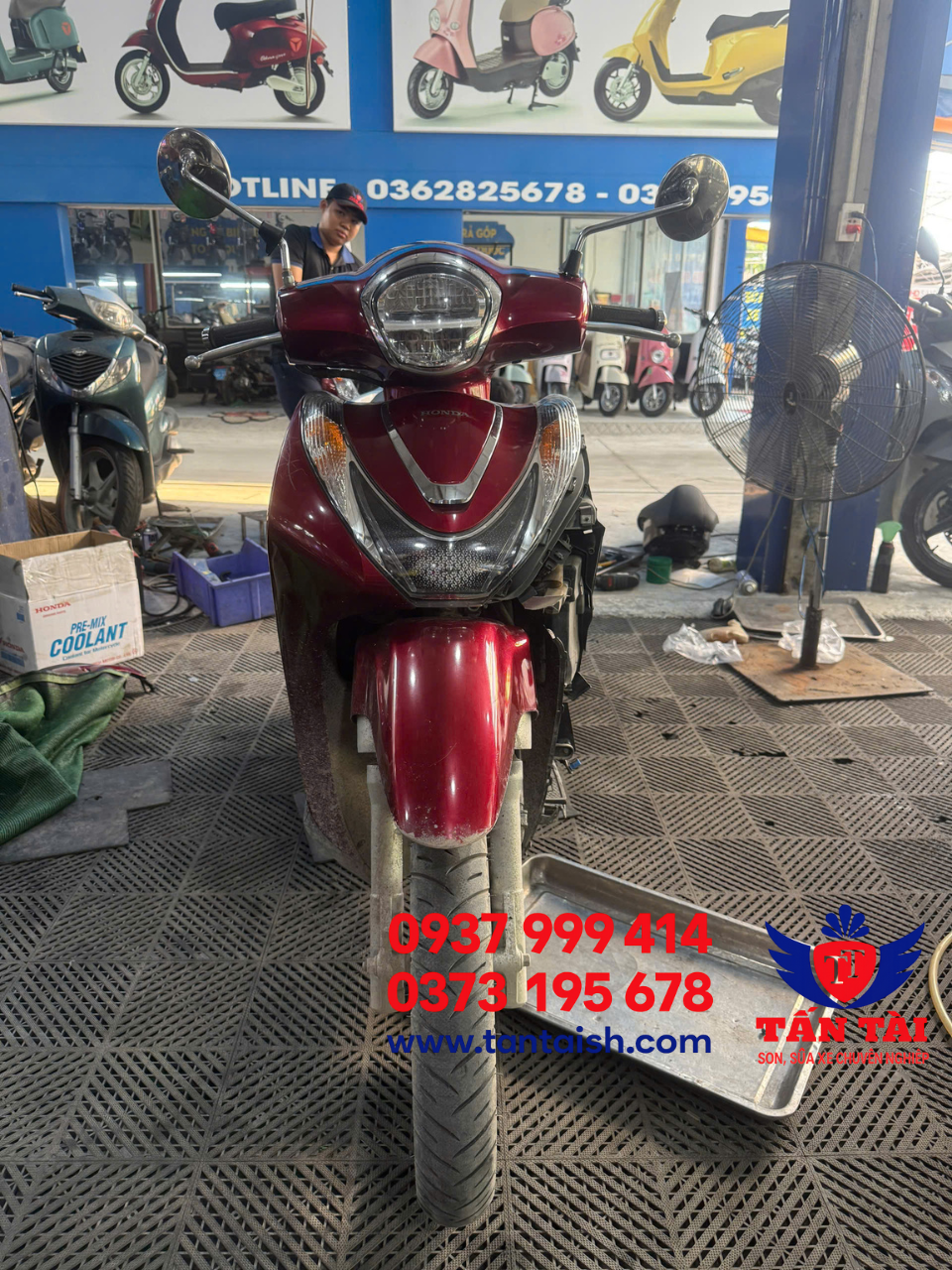 Sơn Dọn – Tân Trang Honda SH Mode Đẹp Như Xe Mới