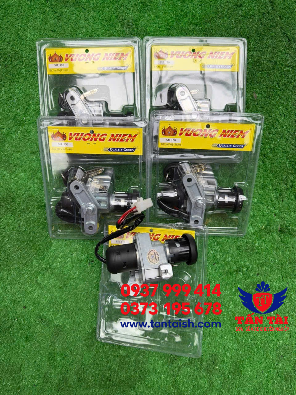 Bộ ổ khoá trước sau sh ý - sh 150 ý vương niệm 6 cạnh, 8 cạnh và chìa dẹp như zin